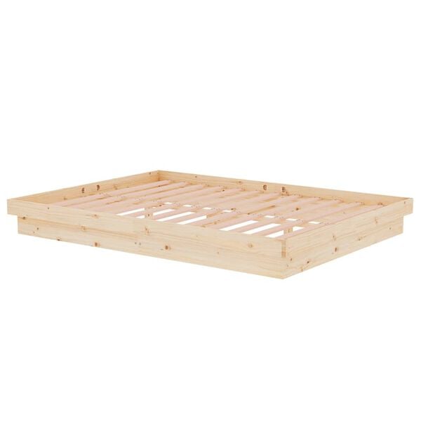 vidaXL Cadre de lit sans matelas bois massif