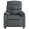 vidaXL Fauteuil inclinable électrique Gris Similicuir