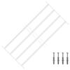 vidaXL Grille de s&eacute;curit&eacute; pour fen&ecirc;tres avec 4 barres crois&eacute;es 3 pc