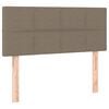 vidaXL T&ecirc;te de lit &agrave; LED Taupe 100x5x78/88 cm Tissu