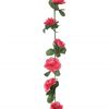 vidaXL Guirlandes de fleurs de Noël 6 pcs rouge rosé 250 cm