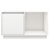 vidaXL Meuble TV Blanc 74x35x44 cm Bois de pin massif