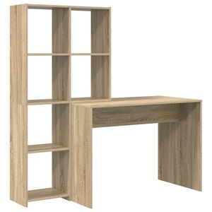 vidaXL Bureau Ch&ecirc;ne Sonoma 138,5 x 55 x 143 cm Bois d'ing&eacute;nierie