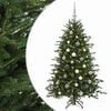 vidaXL Sapin de No&euml;l artificiel avec boules 120 cm 150 LED Blanc chaud