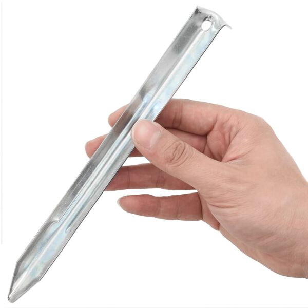 vidaXL Piquets de tente 24 pcs 22 cm &Oslash;20 mm acier galvanis&eacute;