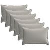 vidaXL Housse de coussin 6 pc HOUTEN Gris 50 x 75 cm Polyester