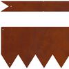 vidaXL Bordure de Pelouse 30 pcs Marron 100 x 0.05 x 20 cm