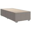 vidaXL Sommier &agrave; lattes de lit avec matelas Taupe 90x200 cm Tissu
