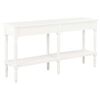 vidaXL Buffet blanc 150x35x77 cm bois massif