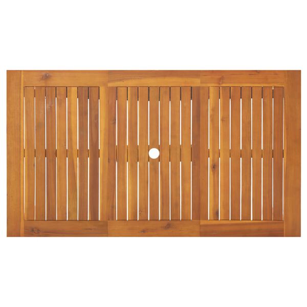 vidaXL Table de jardin 140x80x74 cm Bois d'acacia massif