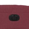 vidaXL Fauteuil inclinable &eacute;lectrique Rouge bordeaux Tissu