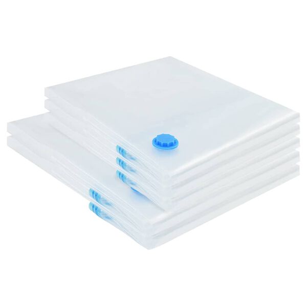 vidaXL Sacs de rangement 5 pcs Transparent et Bleu 130 x 100 cm