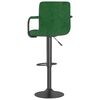 vidaXL Tabourets de bar lot de 2 vert fonc&eacute; velours