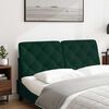 vidaXL Coussin de t&ecirc;te de lit vert fonc&eacute; 140 cm velours