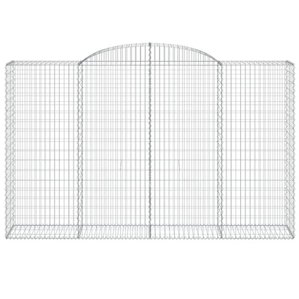 vidaXL Paniers &agrave; gabions arqu&eacute;s 30 pcs 300x50x180/200 cm fer galvanis&eacute;