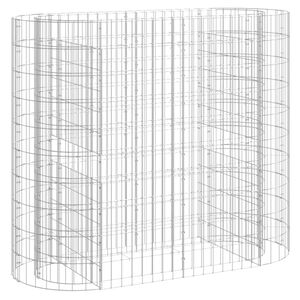 vidaXL Lit sur&eacute;lev&eacute; &agrave; gabion Fer galvanis&eacute; 120x50x100 cm