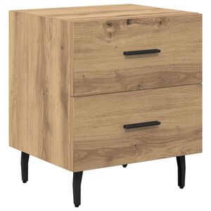 vidaXL Cabinet de chevet Ch&ecirc;ne artisanal 40 x 35 x 47,5 cm