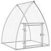 vidaXL Cage pour poules argent&eacute; 100x105x120 cm acier galvanis&eacute;