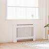 vidaXL Cache-radiateur 112 cm MDF Blanc