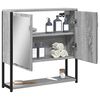 vidaXL Armoire à miroir de salle de bain sonoma gris bois d’ingénierie