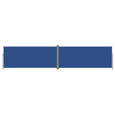 vidaXL Auvent latéral rétractable Bleu 220x1000 cm