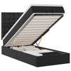 VidaXL Lit ottoman avec matelas noir 90x200 cm similicuir