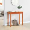 vidaXL Table console marron miel 80x40x75 cm bois massif de pin