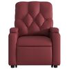 vidaXL Fauteuil inclinable de massage électrique rouge bordeaux