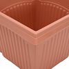 vidaXL Pot de Fleurs Carr&eacute; 6 pcs Rouge brique 28,5 x 28,5 x 22 cm