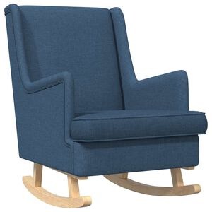 vidaXL Chaise &agrave; bascule Bleu 62 x 80 x 85 cm tissu