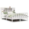 vidaXL Lit biblioth&egrave;que sans matelas blanc 160x200 cm bois pin massif