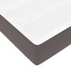 VidaXL Cadre de lit ottoman avec matelas gris 160x200 cm similicuir