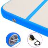 vidaXL Tapis gonflable de gymnastique avec pompe 800x100x20cm PVC Bleu