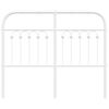 vidaXL T&ecirc;te de lit de remplacement m&eacute;tal blanc 120 cm