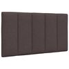 vidaXL Cadre de lit sans matelas Hanko marron fonc&eacute; 90x200 cm tissu