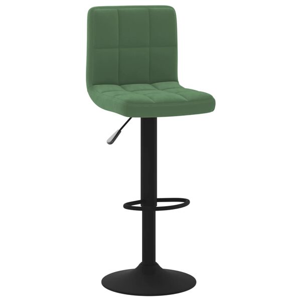 vidaXL Tabourets de bar lot de 2 vert fonc&eacute; velours