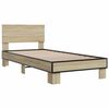 vidaXL Cadre de lit sans matelas chêne sonoma 75x190 cm