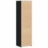 vidaXL Haut Armoire 2 pcs Ch&ecirc;ne noir 50 x 42,5 x 185 cm