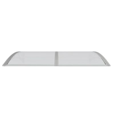 vidaXL Auvent de porte Gris 150x100 cm Polycarbonate