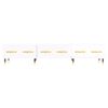 vidaXL Meuble TV blanc brillant 150x36x30 cm bois d'ing&eacute;nierie
