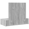 vidaXL Table de Toilette Gris 83 x 40 x 70 cm Bois d'ing&eacute;nierie