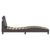 vidaXL Cadre de lit Viana avec LED sans matelas gris 80x200 cm