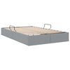 vidaXL Lit de Rangement avec matelas Gris clair 120 x 200 cm tissu