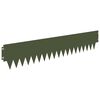 vidaXL Bordure de Pelouse 10 pcs 103 x 20 cm m&eacute;tal Vert olive
