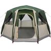 vidaXL Tente Cabane avec toit Vert et blanc 320 x 320 x 203 cm