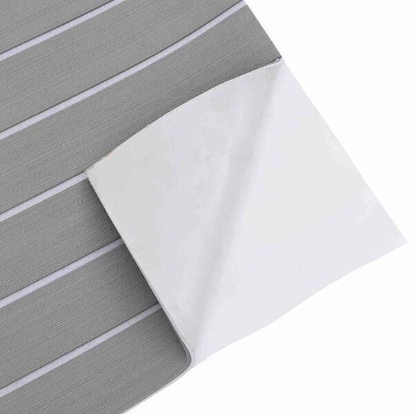 vidaXL Tapis de bateau Gris clair avec du blanc 240 x 90 x 0,5 cm EVA