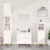 vidaXL Armoire de salle de bain blanc 30x30x190 cm bois d'ing&eacute;nierie