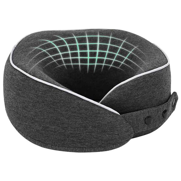 vidaXL Oreiller avec oreiller Gris fonc&eacute; 28 x 28 x 14 cm Coton