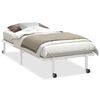 vidaXL Cadre de lit sans matelas pliable blanc 90x200 cm acier