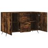 vidaXL Buffet ch&ecirc;ne fum&eacute; 100x36x60 cm bois d'ing&eacute;nierie